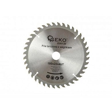 Диск пильный 180х22х40T по дереву (G00130) GEKO
