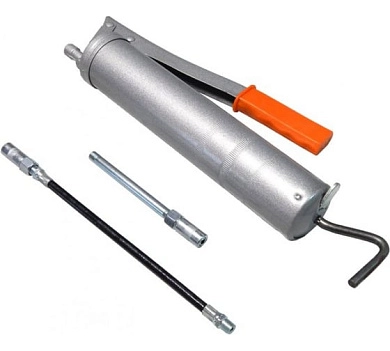 Шприц для нагнетания густой смазки ручной 400мл в комплекте с наконечниками (RF-KCG-451) RockForce