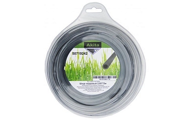 Леска (косильная струна) круг усиленный Ø 2,65 мм / 72м AKITA