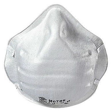 Полумаска фильтрующая формованная "Исток-1Ф" (FFP1) б/регулировки оголовья