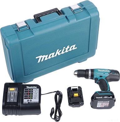 Дрель-шуруповерт аккум. DDF 453 SYE (18.0 В, 2 акк. х 1.5 А/ч Li-Ion, 42 Нм, чем.) MAKITA