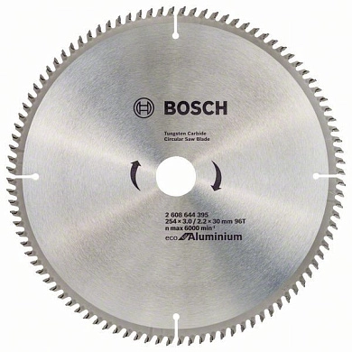 Диск пильный 254x30х3.0/2.2x96 Eсо AL (2 608 644 395) BOSCH