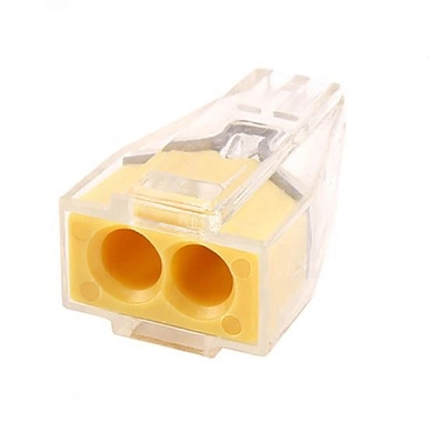 Клемма монтажная СМК 773-102 с пастой (400В 32А 2 гнезда 0,5-2,5мм2 желтый) 10 шт./уп 40420 ETP