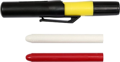 Маркер (карандаш) автоматический восковой + 2 стержня (белый и красный)(09204) VOREL