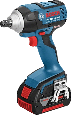 Гайковёрт ударного действия аккум. GDS 18 V-EC 250 1/2" /250 Нм /2х4,0 Ач /ЗУ/ L-boxx (0 601 9D8 120) BOSCH