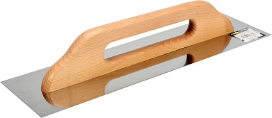 Гладилка нерж. 125х480мм, дер. рук. (06660) VOREL