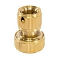 Соединитель латунный быстросъемный для шланга 3/4", аквастоп (66265) PALISAD фото2