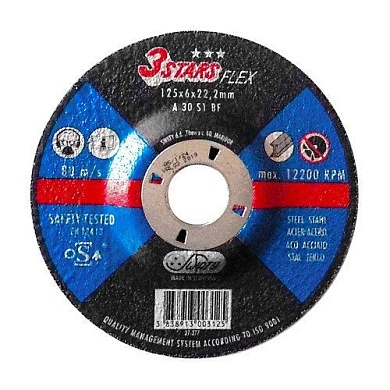 Круг обдирочный 125х6.0х22.23 мм для металла A30S1 BF (307645) SWATY 3STARS