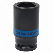 Головка ударн. 3/4" 34мм, L=90мм, 6гр. CrMo (643534M) KING TONY