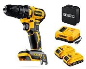 Дрель-шуруповерт ударная бесщеточная 20 В, 45Нм, 2 АКБ LMS 2Ач, сумка (CBS-45-22) STEHER