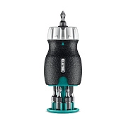 Набор: реверсивная отвертка с битами 6 шт, EXTREM Kompakt (25877) KRAFTOOL