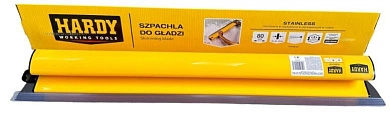 Шпатель алюминиевый механизированный 800х0.3 мм, пласт. ручка "763 серия" (0820-763080) HARDY