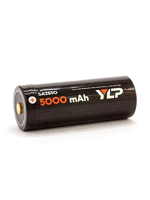 Аккум. ЯРКИЙ ЛУЧ YLP SA2650 26650 Li-Ion 3.7В 5000mAh c защитой + силикон. кейс в подарок