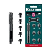 Пробойник для кожи ударный LPI-6 с набором насадок 1-6 мм (22951) KRAFTOOL