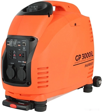Генератор бензиновый инверторный GP 3000il (3,5 кВт 220В 5,7л розетка 2х220) PATRIOT / OPTIMA