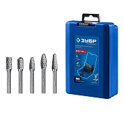 Набор борфрез, хв-к 6 мм, 5 пр. "ПРОФЕССИОНАЛ" (28815-H5) ЗУБР