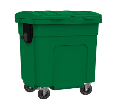 Контейнер пластмассовый хозяйственный для мусора 1100л на колесах