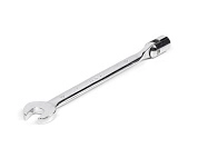 Ключ комбинированный торцевой шарнирный удлиненный, 12х12мм, хром. (121255) HORTZ