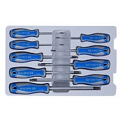 Набор отверток TORX T8-T40, с отверстием, 9пр. (30309PR) KING TONY