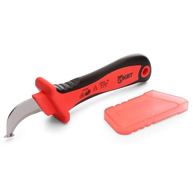 Нож диэлектрический, изогнутое лезвие, с пяткой "НМИ-01" (63845) КВТ