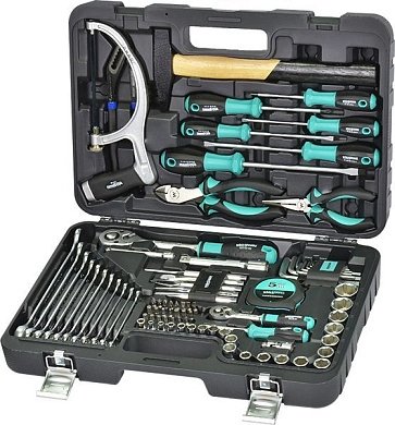 Набор инструмента слесарного (1/2", 1/4") 87пр. (1614-5787S) WHIRLPOWER