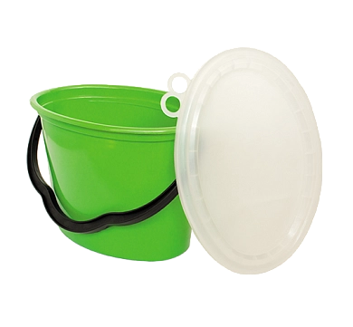 Ведро пластмассовое овальное 5л с крышкой