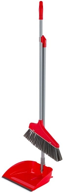 Набор для уборки "Грасс" (совок + щетка пласт. на длинных ручках)  200х245х750мм (F_68947) Dobb&Mopp