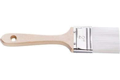 Кисть плоская 50мм, нейлон, дер. ручка, для "аббайцер" (0209-645050) HARDY