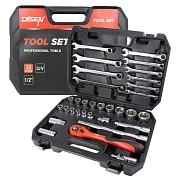 Набор инструментов 32пр. 1/2" (6гр.)(8-32мм)(DS-4324-5) DISEN