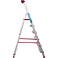 Лестница-стремянка алюм. индустриальная с органайзером NV5150 (6 ступ. 125/198см 6.3кг) Новая высота фото2