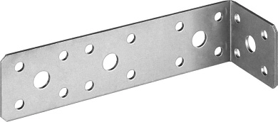 Уголок крепежный асимметричный цинк УКА-2.0, 35х40х140х2мм (310156-35) ЗУБР