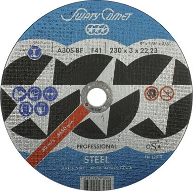 Круг отрезной 230х3.0х22.23 мм для металла (375359) SWATYCOMET