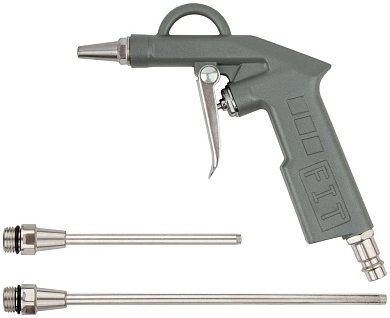 Пистолет продувочный с набором насадок, быстросъемное соединение (F_81066) FIT