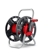 Катушка для шланг. 45м х 1/2 и 15м х3/4, сталь. опоры, пластик. барабан, HRM-45 (8-428405_z02)GRINDA