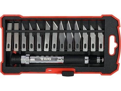 Нож с набором лезвий для точных работ (YT-75140) YATO