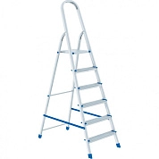 Лестница-стремянка алюмин., 6 ступ, 1230мм, слож.2025х475х110мм, (97716) СИБРТЕХ