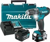 Дрель-шуруповерт ударная аккум. HP 333 DWME (12.0 В, 2 акк. х 4.0 А/ч Li-Ion, 30 Нм, чем.) MAKITA