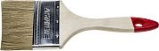 Кисть плоская 75мм, натур. светл. щетина, дер. ручка "Стандарт" (0101-075) STAYER