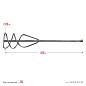 Миксер для ПГС, SDS+ хвостовик, 80х400мм (06049-08-40) СИБИН фото4