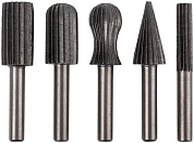 Шарошки по металлу, HSS сталь, 5шт. "Профи" (F_36476) FIT