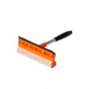 Щетка для мытья стекол с поролоном и водосгоном компактная (30см)  AIRLINE