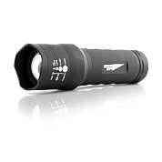 Фонарь ЯРКИЙ ЛУЧ T4 "Focus v.2" алюмин. корпус, 300лм, 3 реж. 100/35/5%, фокусировка луча, на 3xAAA