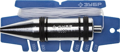 Отвес "ЭКСПЕРТ" строительный со шнуром и безопасным наконечником, 500 г (06347-50_z01) ЗУБР