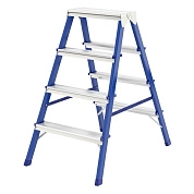 Лестница-стремянка стальн. двустор., 4 ступ, 855мм, слож.940х465х160мм, (97934) СИБРТЕХ