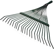 Грабли усилен,без чер, сталь рабоч часть 22 плос зубца, GR-45X, размеры 450х30х500мм (421871) GRINDA