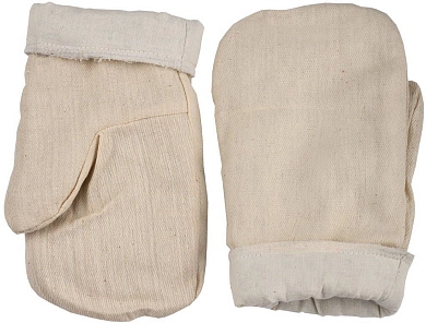 Рукавицы ватные, XL