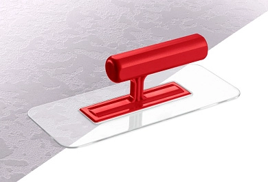 Гладилка штукатурная, пластиковая, закругленная, прозрачная, 220х90мм (0810-1) ЗУБР