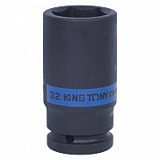 Головка ударн. 3/4" 32мм, L=90мм, 6гр. CrMo (643532M) KING TONY