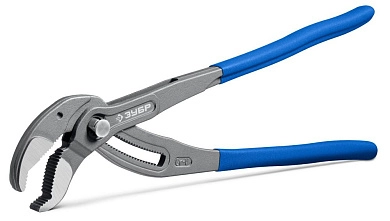 Клещи 400мм, переставные, захват 95мм, с быстрым перемещением (кнопка) Cr-V "Профи" (22441-40) ЗУБР