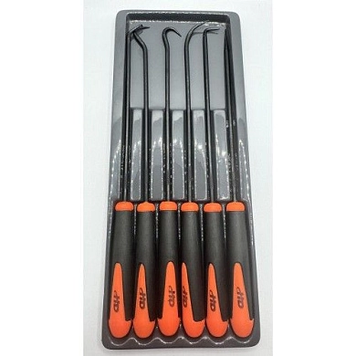 Крюки с рукояткой, длинные, 6пр., 40Cr (HD-08428) H-D